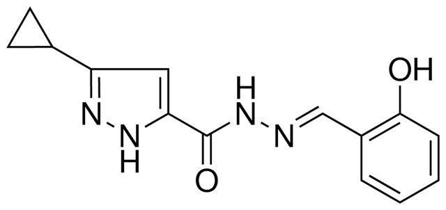 5-CYCLOPROPYL-2H-PYRAZOLE-3-CARBOXYLIC ACID (2-HYDROXY-BENZYLIDENE)-HYDRAZIDE