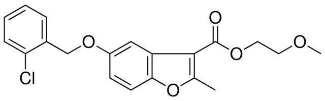 5-(2-CL-BENZYLOXY)-2-METHYL-BENZOFURAN-3-CARBOXYLIC ACID 2-METHOXY-ETHYL ESTER