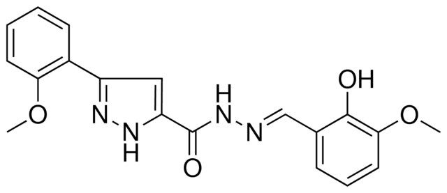 5-(2-MEO-PH)-2H-PYRAZOLE-3-CARBOXYLIC ACID (2-HO-3-MEO-BENZYLIDENE)-HYDRAZIDE