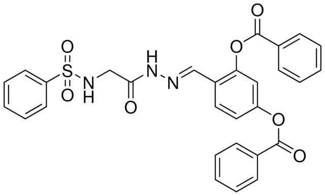 5-(BENZOYLOXY)-2-(2-(((PHENYLSULFONYL)AMINO)AC)CARBOHYDRAZONOYL)PHENYL BENZOATE