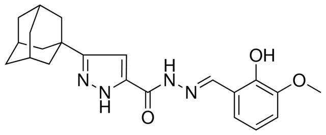 5-ADAMANTAN-1-YL-2H-PYRAZOLE-3-CARBOXYLIC ACID (2-HO-3-MEO-BENZYLIDENE)HYDRAZIDE