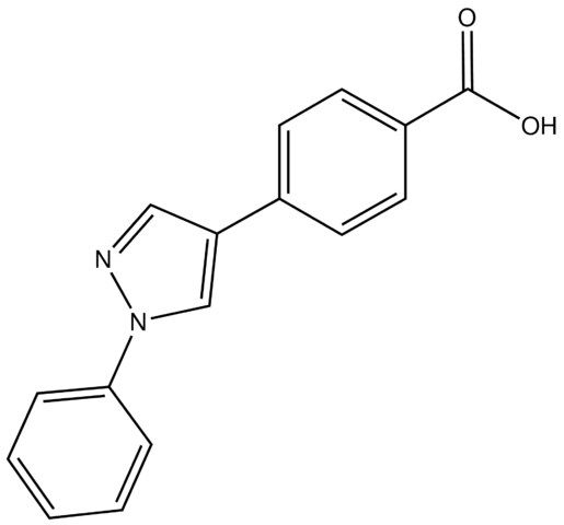 4-(1-Phenyl-1<i>H</i>-pyrazol-4-yl)benzoic acid