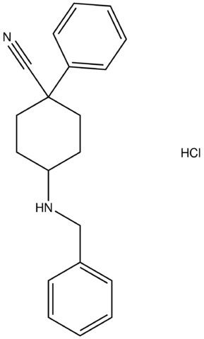 4-(benzylamino)-1-phenylcyclohexanecarbonitrile hydrochloride