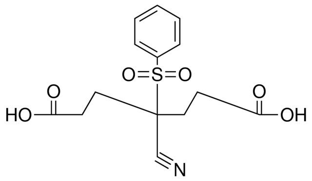 4-BENZENESULFONYL-4-CYANO-HEPTANEDIOIC ACID