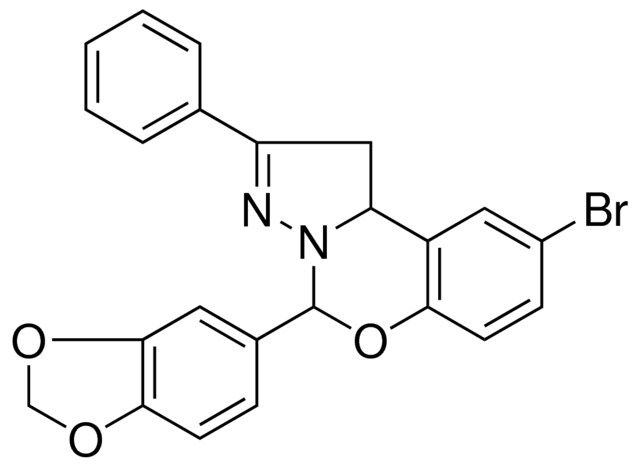 4-BENZO(1,3)DIOXOL-5-YL-8-BR-2-PH-2H-5-OXA-3,3A-DIAZA-CYCLOPENTA(A)NAPHTHALENE