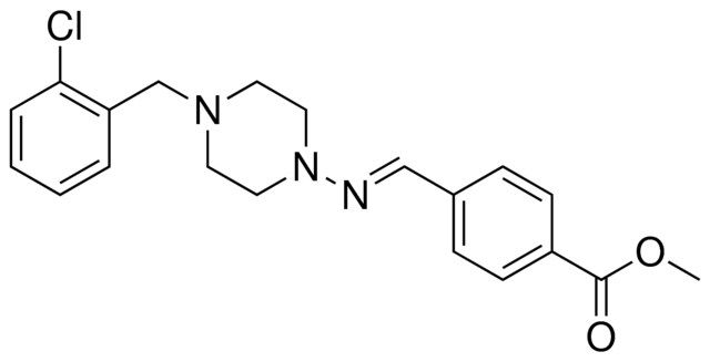 4-((4-(2-CHLORO-BENZYL)-PIPERAZIN-1-YLIMINO)-METHYL)-BENZOIC ACID METHYL ESTER