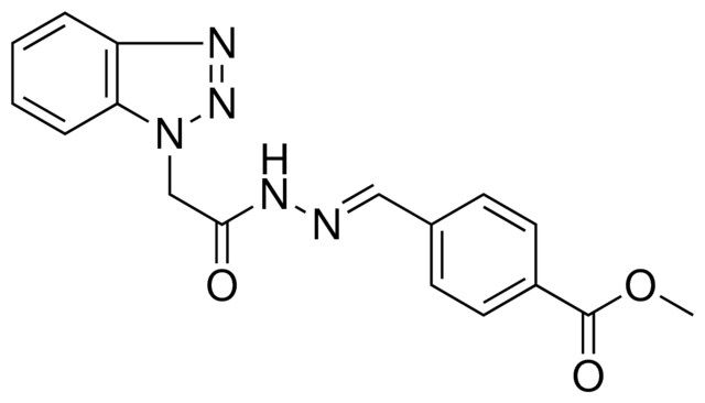 4-((BENZOTRIAZOL-1-YL-ACETYL)-HYDRAZONOMETHYL)-BENZOIC ACID METHYL ESTER
