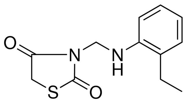 3-((2-ETHYLANILINO)METHYL)-1,3-THIAZOLIDINE-2,4-DIONE