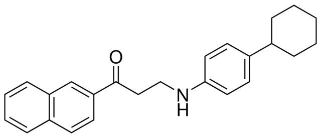 3-(4-CYCLOHEXYLANILINO)-1-(2-NAPHTHYL)-1-PROPANONE