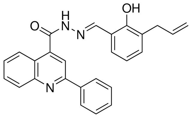 2-PHENYL-QUINOLINE-4-CARBOXYLIC ACID (3-ALLYL-2-HYDROXY-BENZYLIDENE)-HYDRAZIDE