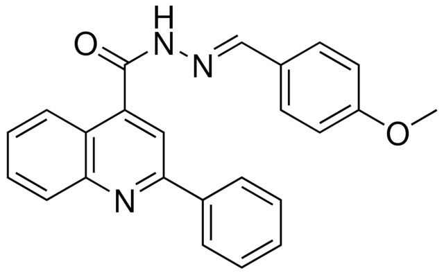 2-PHENYL-QUINOLINE-4-CARBOXYLIC ACID (4-METHOXY-BENZYLIDENE)-HYDRAZIDE