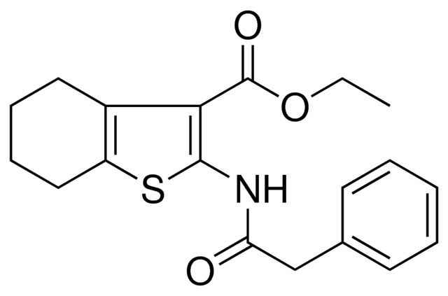 2-PHENYLACETYLAMINO-4,5,6,7-4H-BENZO(B)THIOPHENE-3-CARBOXYLIC ACID ETHYL ESTER