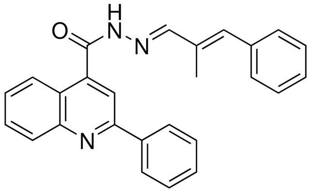 2-PHENYL-QUINOLINE-4-CARBOXYLIC ACID (2-METHYL-3-PHENYL-ALLYLIDENE)-HYDRAZIDE