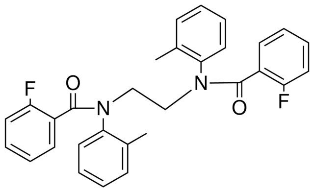 2-FLUORO-N-{2-[(2-FLUOROBENZOYL)-2-METHYLANILINO]ETHYL}-N-(2-METHYLPHENYL)BENZAMIDE