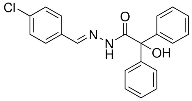 2-HYDROXY-2,2-DIPHENYL-ACETIC ACID (4-CHLORO-BENZYLIDENE)-HYDRAZIDE
