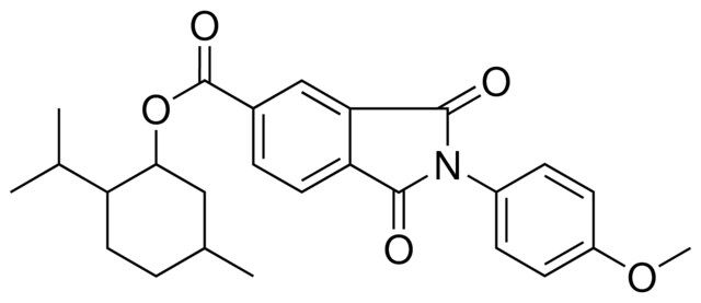 2-ISOPROPYL-5-METHYLCYCLOHEXYL 2-(4-METHOXYPHENYL)-1,3-DIOXO-5-ISOINDOLINECARBOXYLATE
