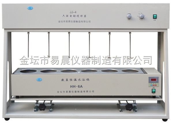 JJ-4B六联带水槽电动搅拌器图片