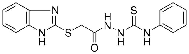 2-[(1H-BENZIMIDAZOL-2-YLSULFANYL)ACETYL]-N-PHENYLHYDRAZINECARBOTHIOAMIDE
