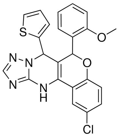 2-[2-CHLORO-7-(2-THIENYL)-7,12-DIHYDRO-6H-CHROMENO[4,3-D][1,2,4]TRIAZOLO[1,5-A]PYRIMIDIN-6-YL]PHENYL METHYL ETHER