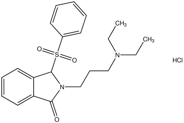 2-[3-(diethylamino)propyl]-3-(phenylsulfonyl)-1-isoindolinone hydrochloride