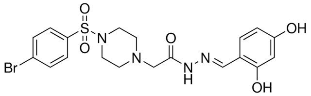 2-{4-[(4-BROMOPHENYL)SULFONYL]-1-PIPERAZINYL}-N'-[(E)-(2,4-DIHYDROXYPHENYL)METHYLIDENE]ACETOHYDRAZIDE