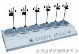 HJ-6多头磁力加热搅拌器图片