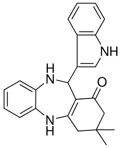 11-(1H-INDOL-3-YL)-3,3-DIMETHYL-2,3,4,5,10,11-6H-DIBENZO(B,E)(1,4)DIAZEPIN-1-ONE