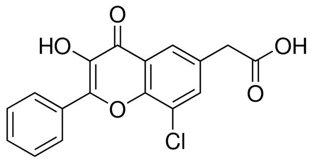 (8-CHLORO-3-HYDROXY-4-OXO-2-PHENYL-4H-CHROMEN-6-YL)ACETIC ACID