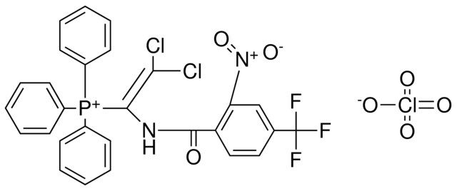 (DI-CL-(NO2-TRIFLUOROMETHYL-BENZOYLAMINO)-VINYL)-TRI-PH-PHOSPHONIUM, PERCHLORATE