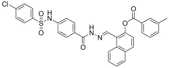 1-{(E)-[2-(4-{[(4-CHLOROPHENYL)SULFONYL]AMINO}BENZOYL)HYDRAZONO]METHYL}-2-NAPHTHYL 3-METHYLBENZOATE