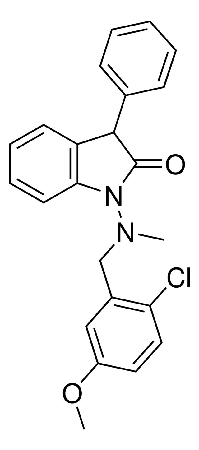 1-[(2-Chloro-5-methoxybenzyl)(methyl)amino]-3-phenyl-1,3-dihydro-2H-indol-2-one