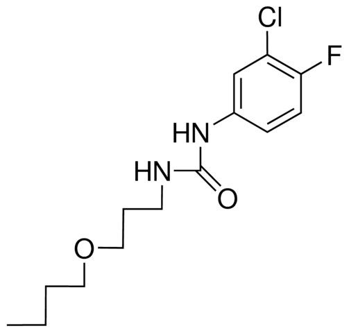 1-(3-BUTOXYPROPYL)-3-(3-CHLORO-4-FLUOROPHENYL)UREA