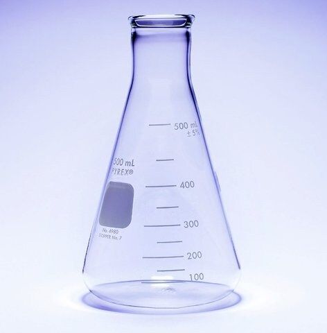 Pyrex<sup>®</sup> Erlenmeyer flask, heavy duty, narrow neck