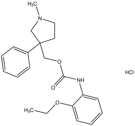 (1-methyl-3-phenyl-3-pyrrolidinyl)methyl 2-ethoxyphenylcarbamate hydrochloride