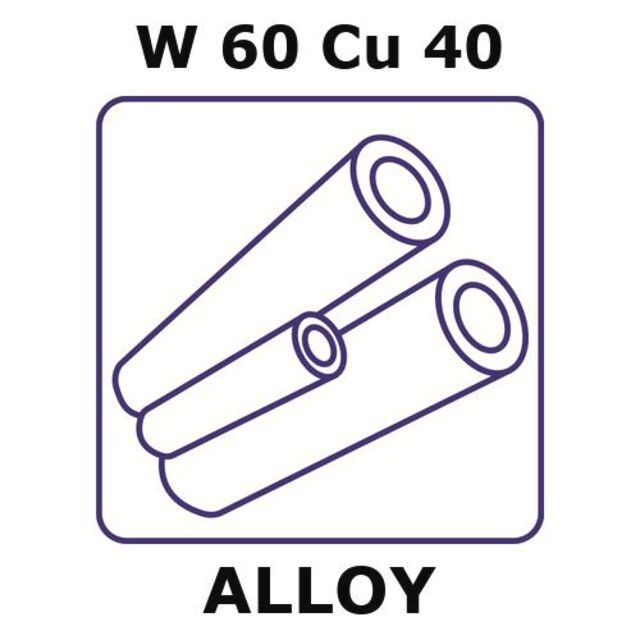 Tungsten-copper alloy, W60Cu40