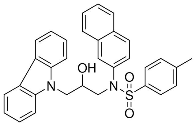 N-(3-(9H-CARBAZOL-9-YL)-2-HYDROXYPROPYL)-4-ME-N-(2-NAPHTHYL)BENZENESULFONAMIDE