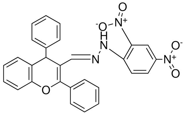 N-(2,4-DINITRO-PHENYL)-N'-(2,4-DIPHENYL-4H-CHROMEN-3-YLMETHYLENE)-HYDRAZINE