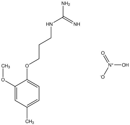 N-[3-(2-methoxy-4-methylphenoxy)propyl]guanidine, nitrate salt