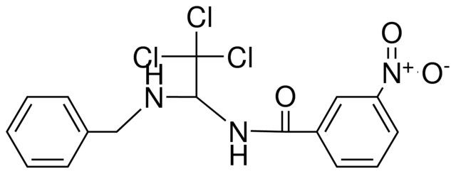 N-(1-BENZYLAMINO-2,2,2-TRICHLORO-ETHYL)-3-NITRO-BENZAMIDE