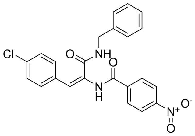 N-(1-BENZYLCARBAMOYL-2-(4-CHLORO-PHENYL)-VINYL)-4-NITRO-BENZAMIDE