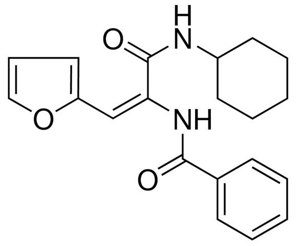 N-(1-CYCLOHEXYLCARBAMOYL-2-FURAN-2-YL-VINYL)-BENZAMIDE