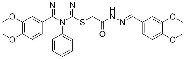 N'-[(E)-(3,4-DIMETHOXYPHENYL)METHYLIDENE]-2-{[5-(3,4-DIMETHOXYPHENYL)-4-PHENYL-4H-1,2,4-TRIAZOL-3-YL]SULFANYL}ACETOHYDRAZIDE