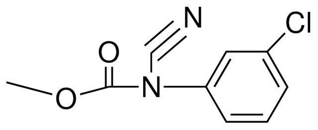 METHYL N-(3-CHLOROPHENYL)-N-CYANOCARBAMATE