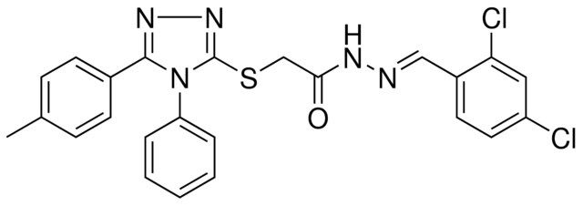 N'-[(E)-(2,4-DICHLOROPHENYL)METHYLIDENE]-2-{[5-(4-METHYLPHENYL)-4-PHENYL-4H-1,2,4-TRIAZOL-3-YL]SULFANYL}ACETOHYDRAZIDE