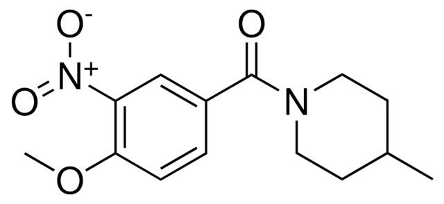 METHYL 4-((4-METHYL-1-PIPERIDINYL)CARBONYL)-2-NITROPHENYL ETHER
