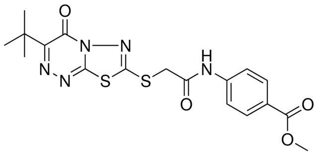 METHYL 4-({[(3-TERT-BUTYL-4-OXO-4H-[1,3,4]THIADIAZOLO[2,3-C][1,2,4]TRIAZIN-7-YL)SULFANYL]ACETYL}AMINO)BENZOATE
