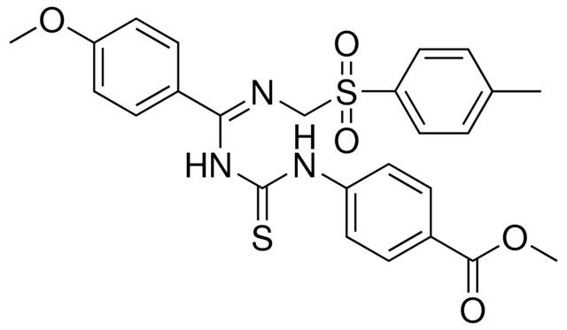 METHYL 4-[({[(Z)-(4-METHOXYPHENYL)({(Z)-[(4-METHYLPHENYL)SULFONYL]METHYL}IMINO)METHYL]AMINO}CARBOTHIOYL)AMINO]BENZOATE