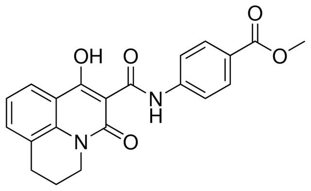 METHYL 4-{[(7-HYDROXY-5-OXO-2,3-DIHYDRO-1H,5H-PYRIDO[3,2,1-IJ]QUINOLIN-6-YL)CARBONYL]AMINO}BENZOATE