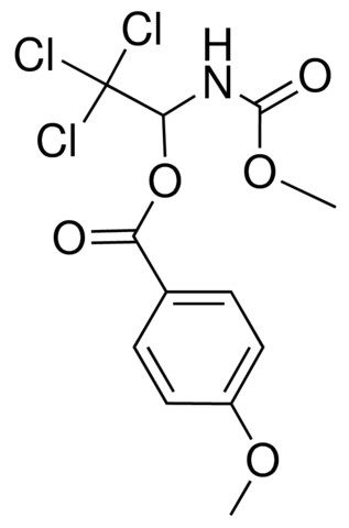 METHYL N-(1-(4-METHOXYBENZOYLOXY)-2,2,2-TRICHLOROETHYL)CARBAMATE