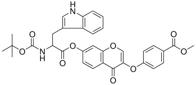 METHYL 4-[(7-{[2-[(TERT-BUTOXYCARBONYL)AMINO]-3-(1H-INDOL-3-YL)PROPANOYL]OXY}-4-OXO-4H-CHROMEN-3-YL)OXY]BENZOATE